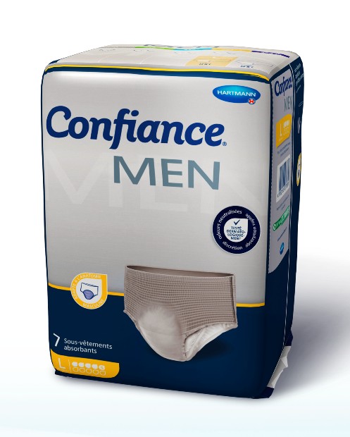 Confiance Men Sous-Vêtements Absorbants 5 Gouttes Taille L